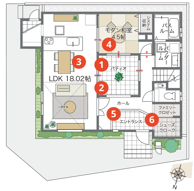 1st Floor 1階間取り