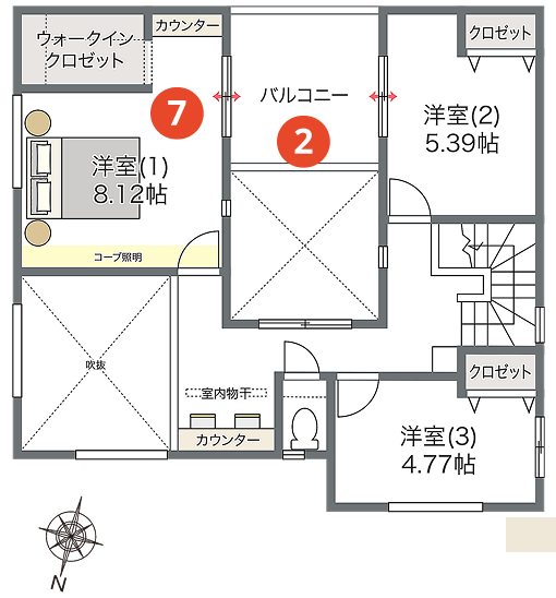 2階間取り