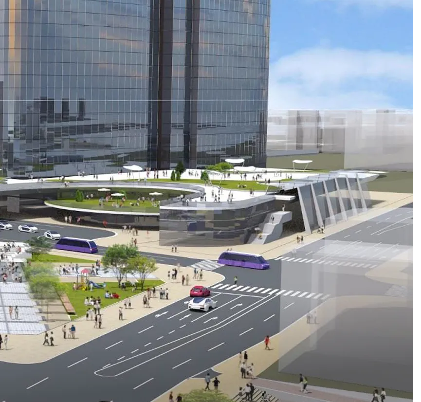 堺駅・堺旧港エリアの将来像［提供：堺市］