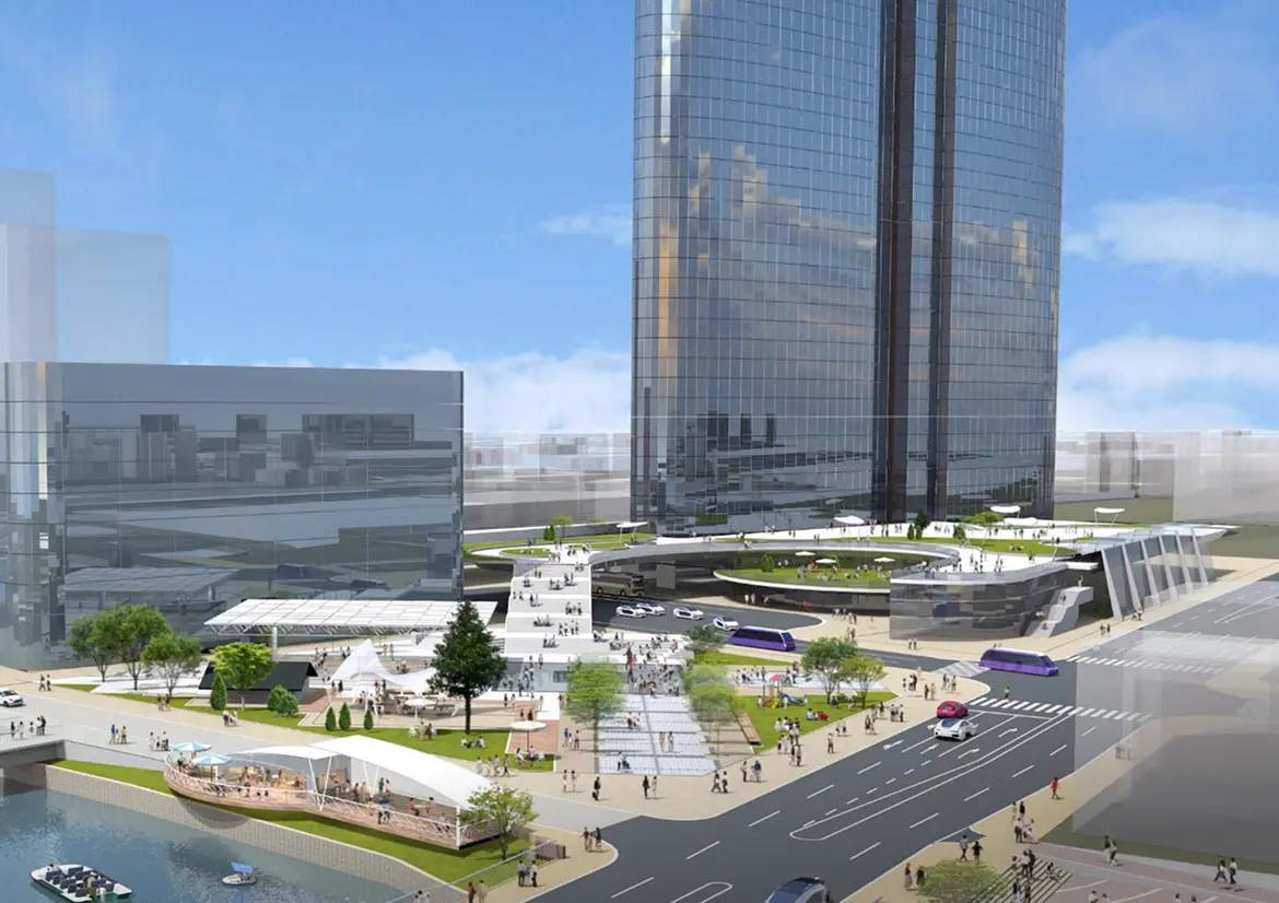 堺駅前周辺［提供：堺市］