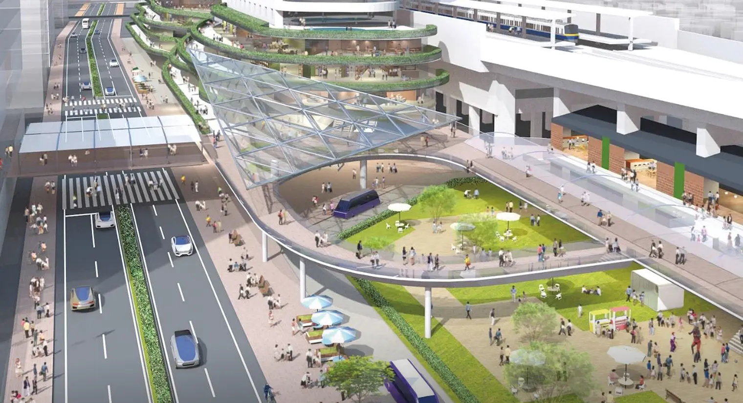 堺東駅前周辺［提供：堺市］