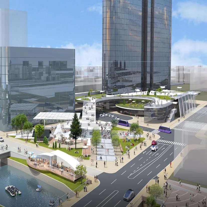 堺駅・堺旧港エリアの将来像［提供：堺市］ ※1