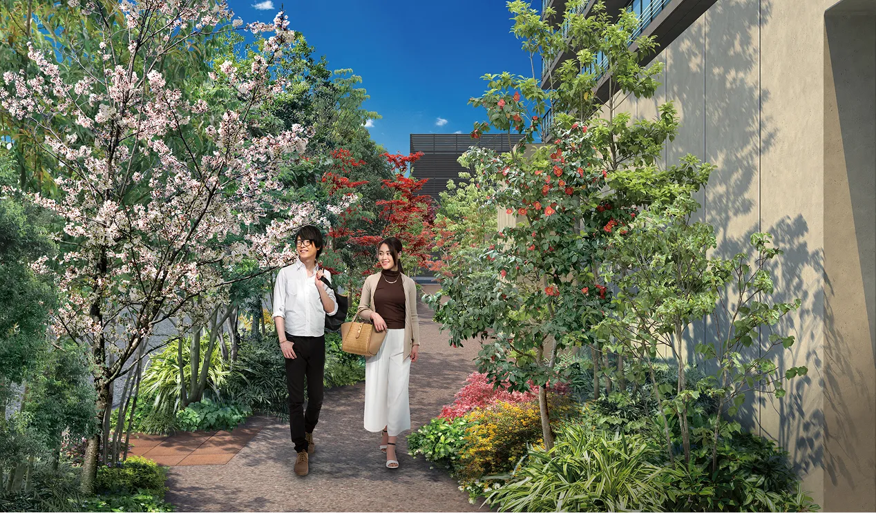 散歩道完成予想図