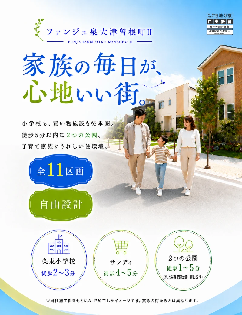 公式】ファンジュ泉大津曽根町Ⅱ│泉大津市│フジ住宅