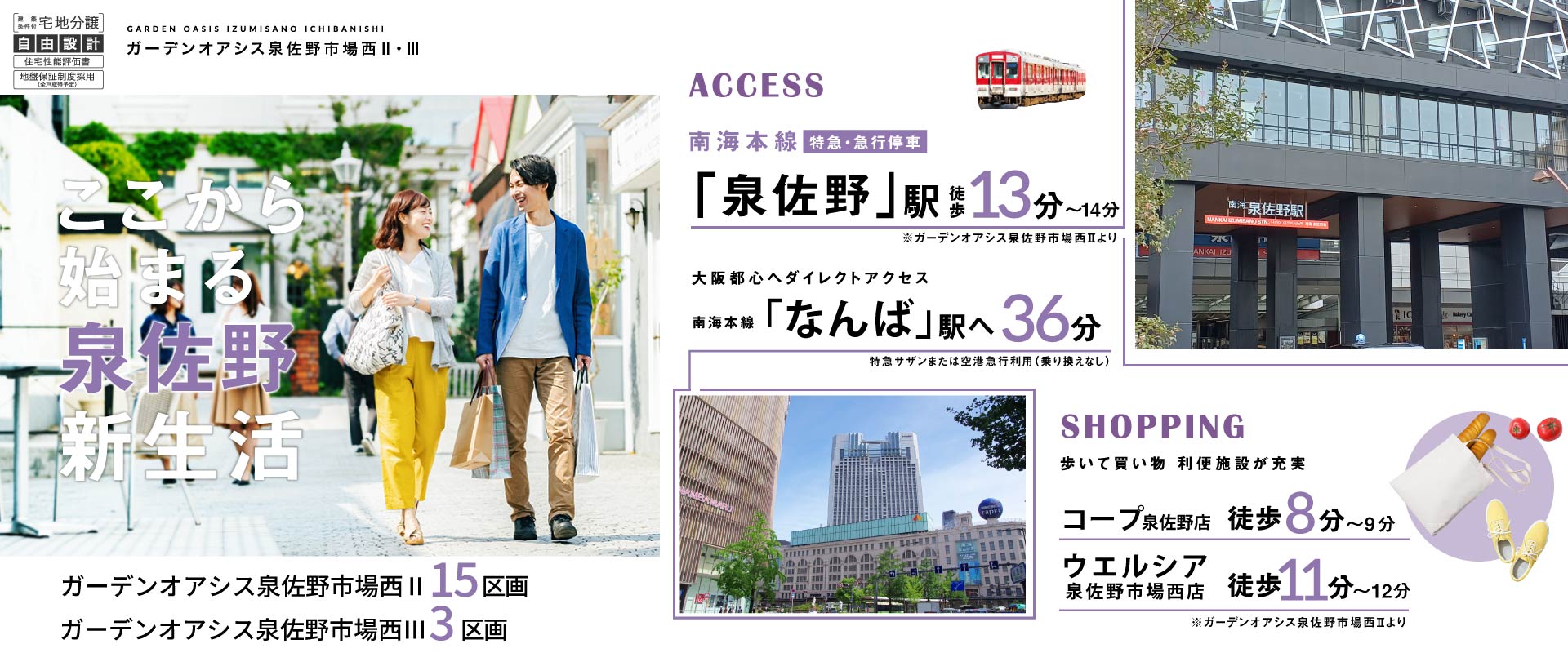 ガーデンオアシス泉佐野市場西Ⅱ・Ⅲ