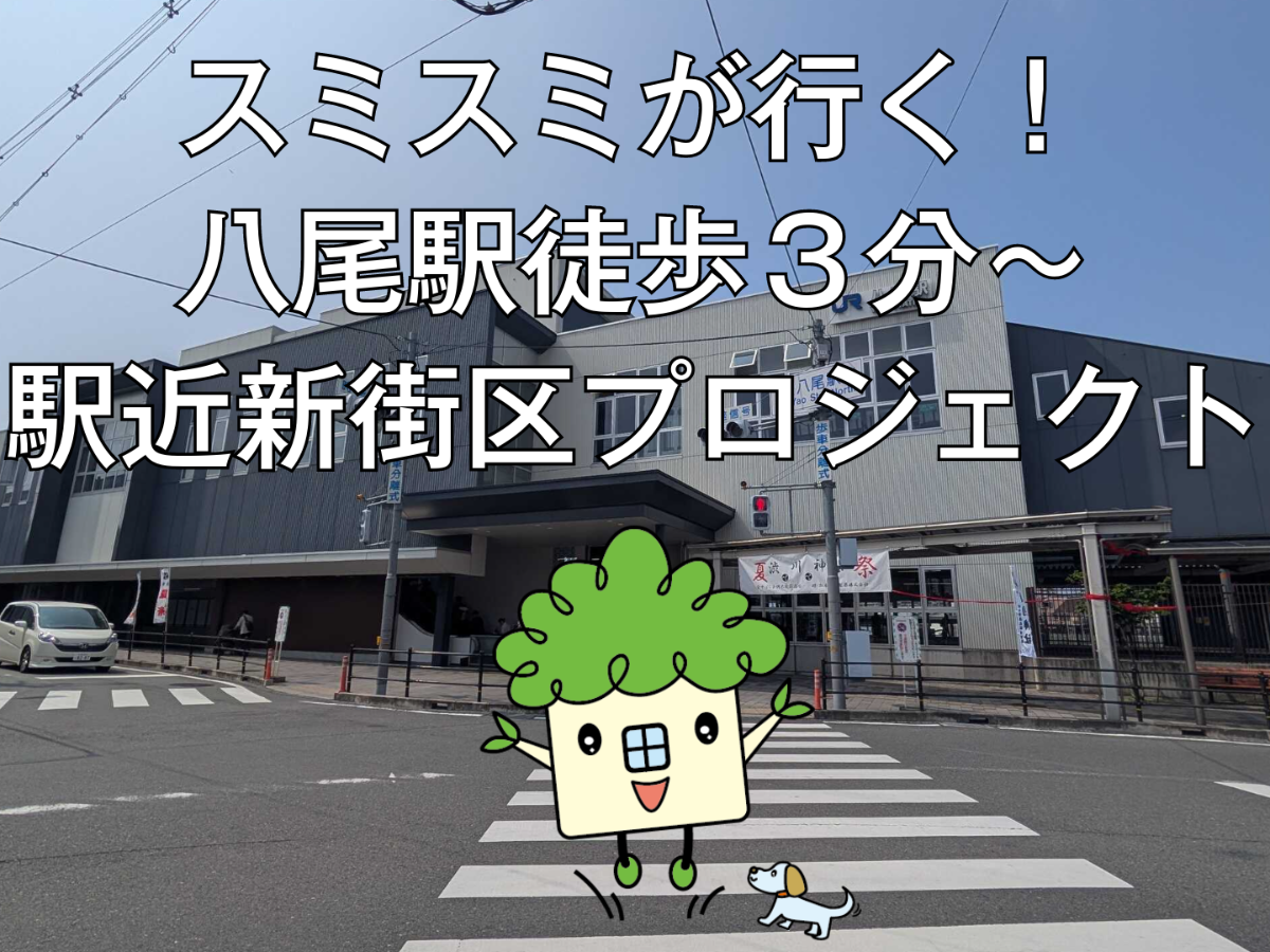 スミスミが行く！八尾駅徒歩３分～、全１６区画、駅近戸建てタウンプロジェクト