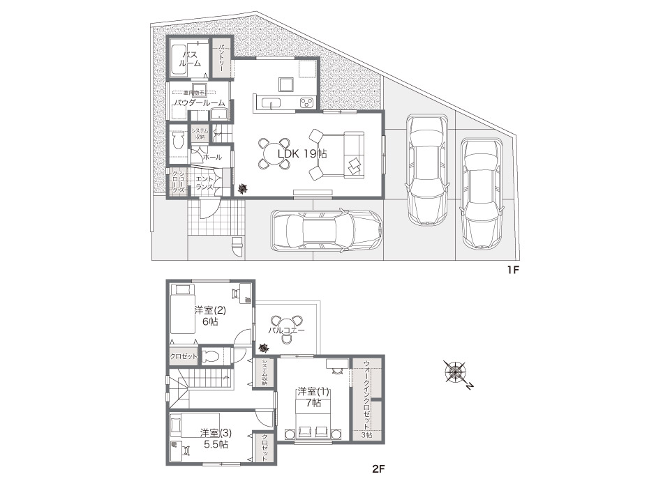 家事ラク動線と充実収納で、暮らしがすっきり整う家。
