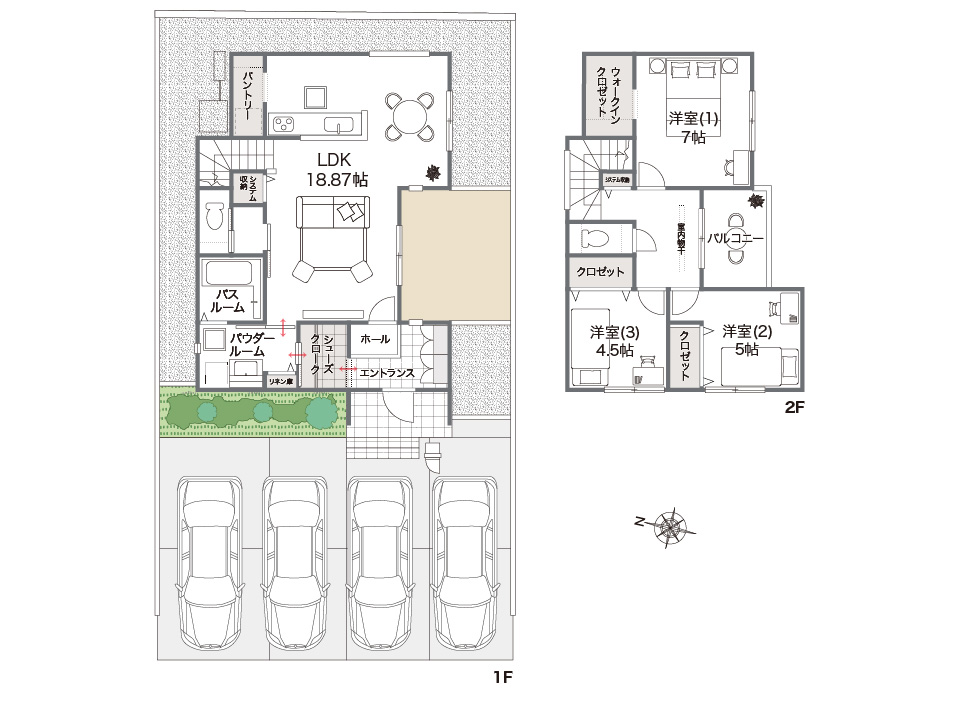 毎日の暮らしをスマートに。充実収納とおかえり動線が魅力の家