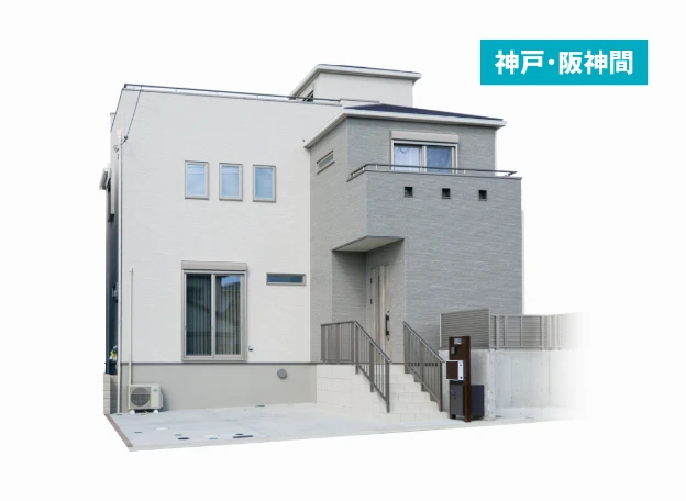 ルーフバルコニーから海を望む開放的な家