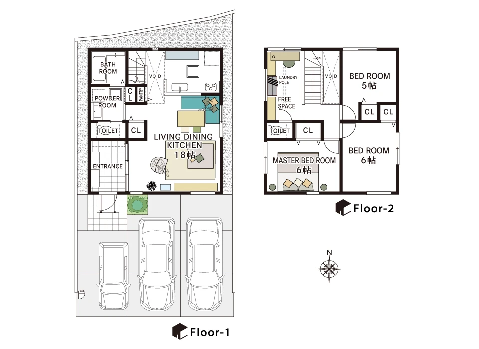 シンプルながらも洗練されたレイアウトで、暮らしに「自分らしさ」を。
