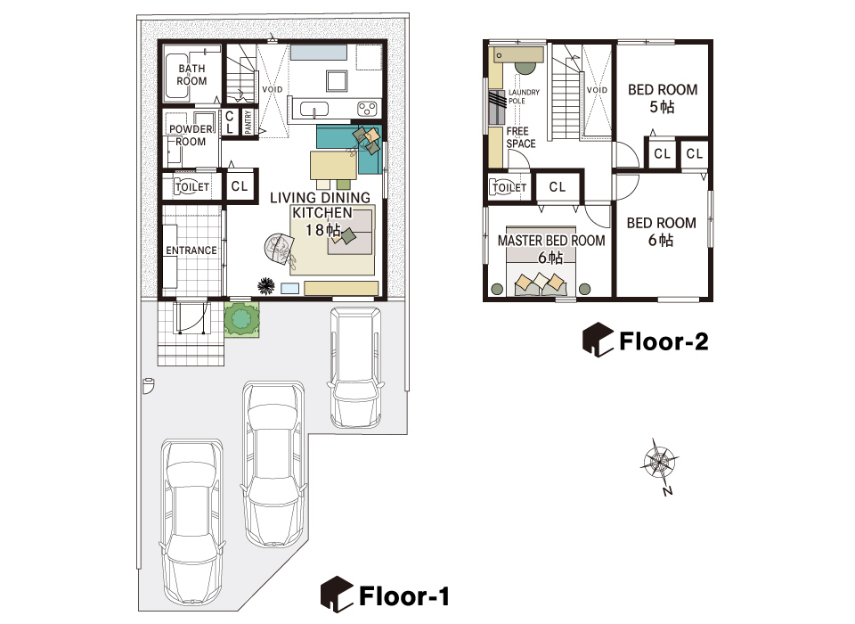 シンプルながらも洗練されたレイアウトで、暮らしに「自分らしさ」を。