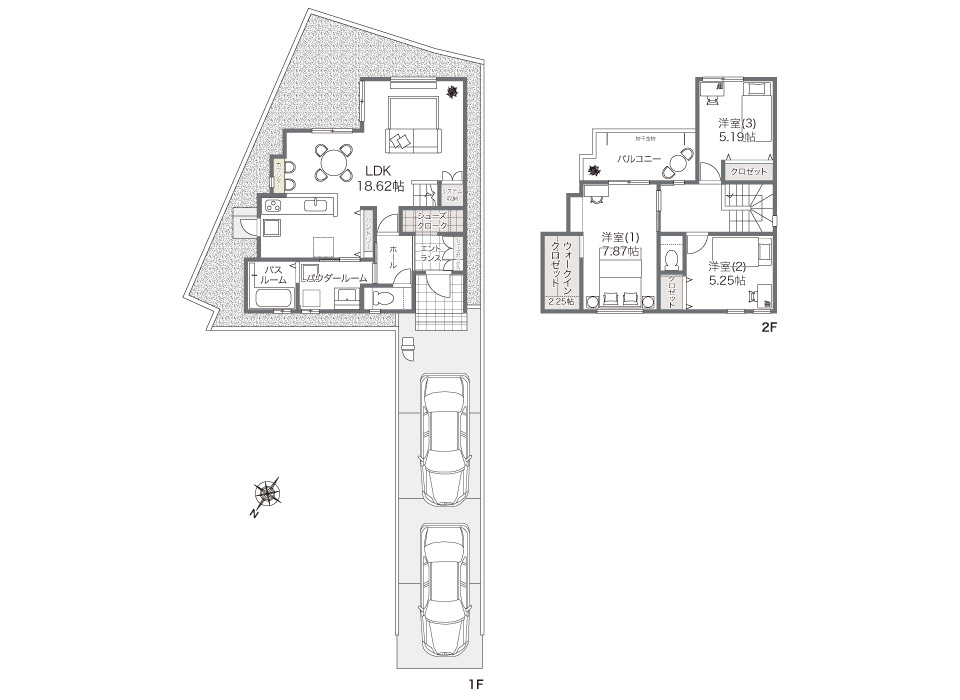 暮らしに余白を。充実収納とゆとりのエントランスアプローチがある家
