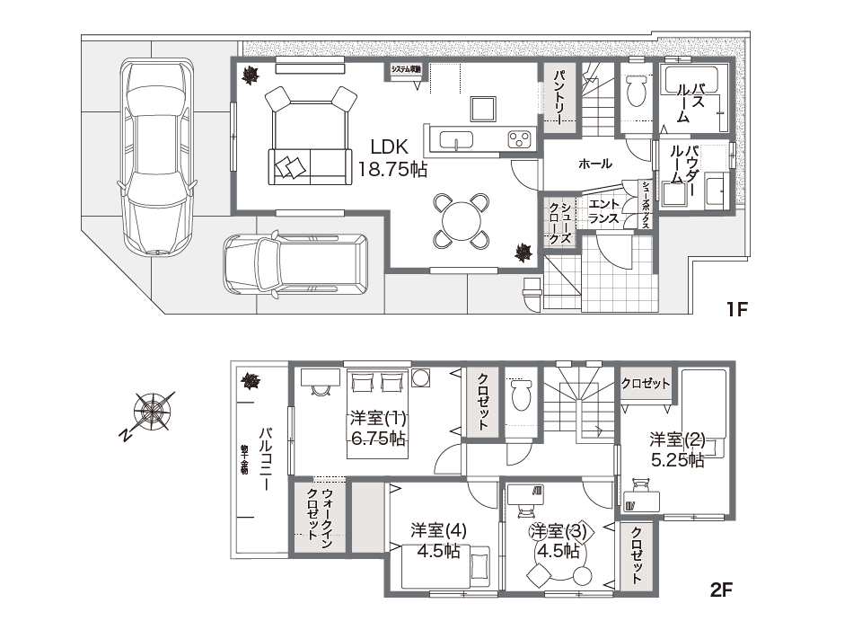 毎日に居心地の良さを。使い分けできる４LDKと収納力が魅力の家
