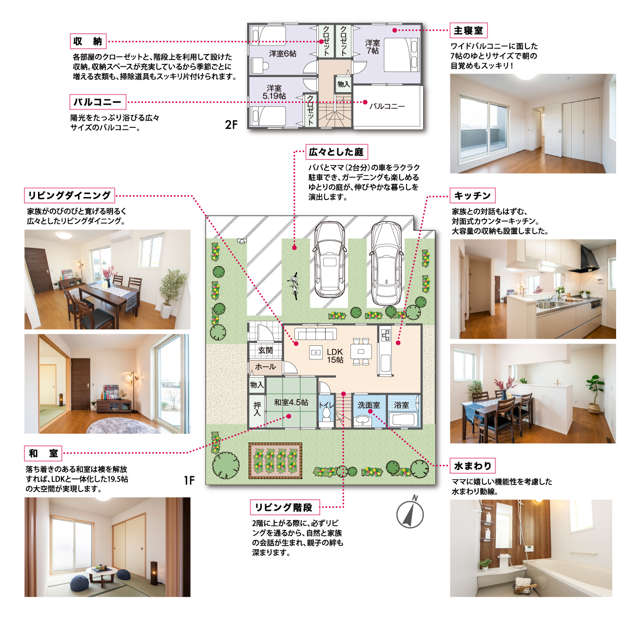 広い庭とバルコニー 明るさいっぱいの家 フジ住宅の見学できるモデルハウス 堺 南大阪 和歌山の新築一戸建て 分譲一戸建て