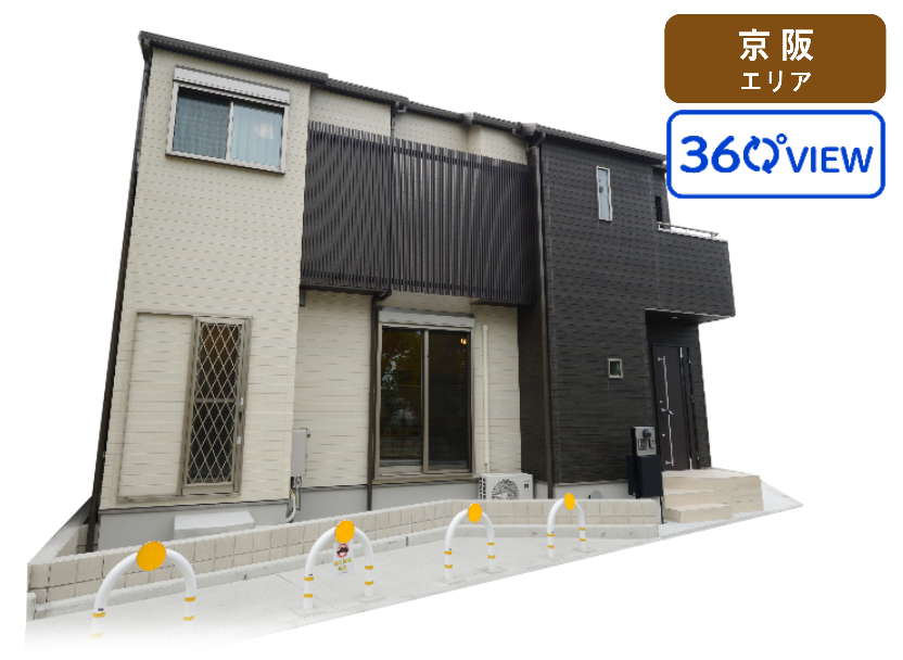 インナーテラスとスキップフロアを愉しむ家