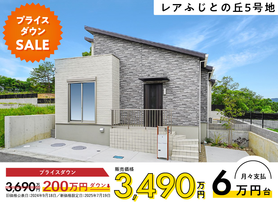 裏庭つき広々フラットハウスで、ゆとりのある生活を。